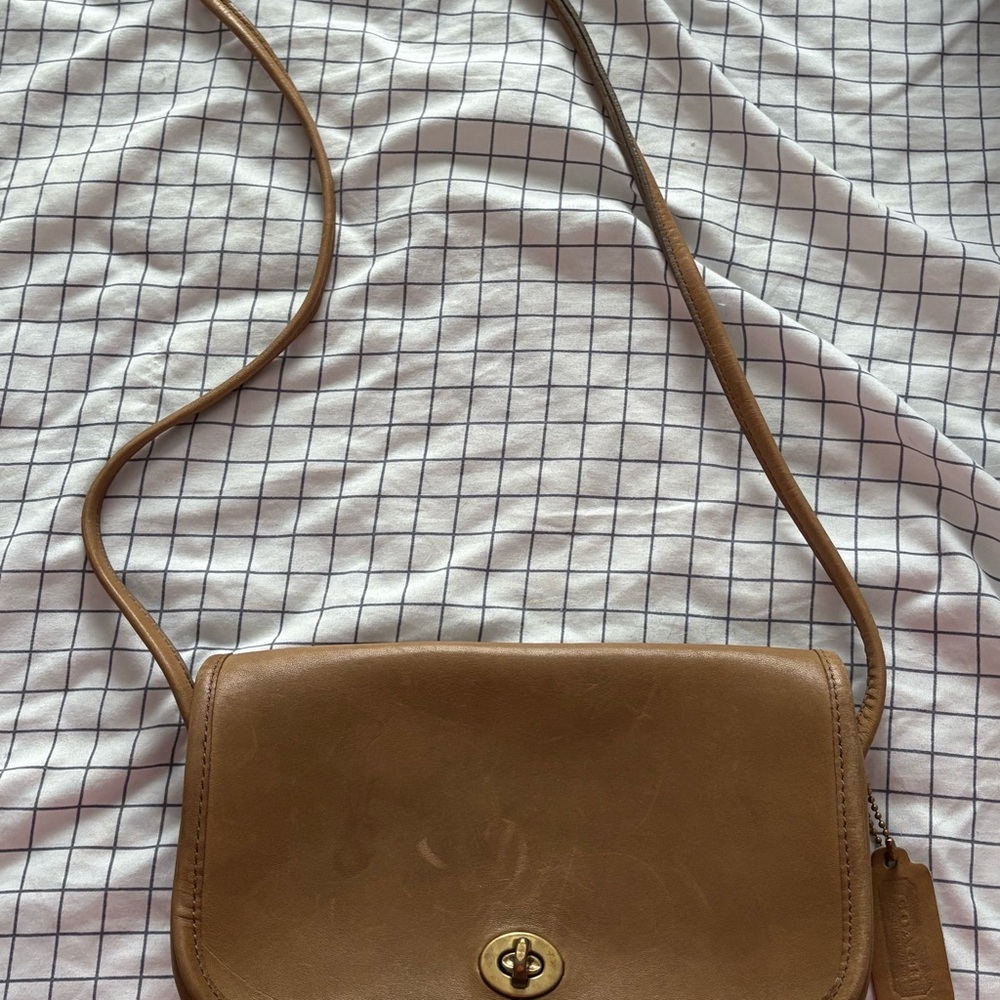 Coach Brown Leather Crossbody Bag